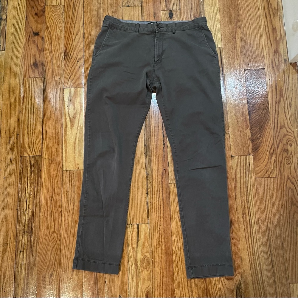 J Crew Slim-fit Flex Khaki Pants (Tarnished Metal)